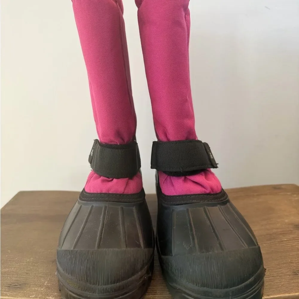 Kamik Kids Pink and Black Winter Snow Boots